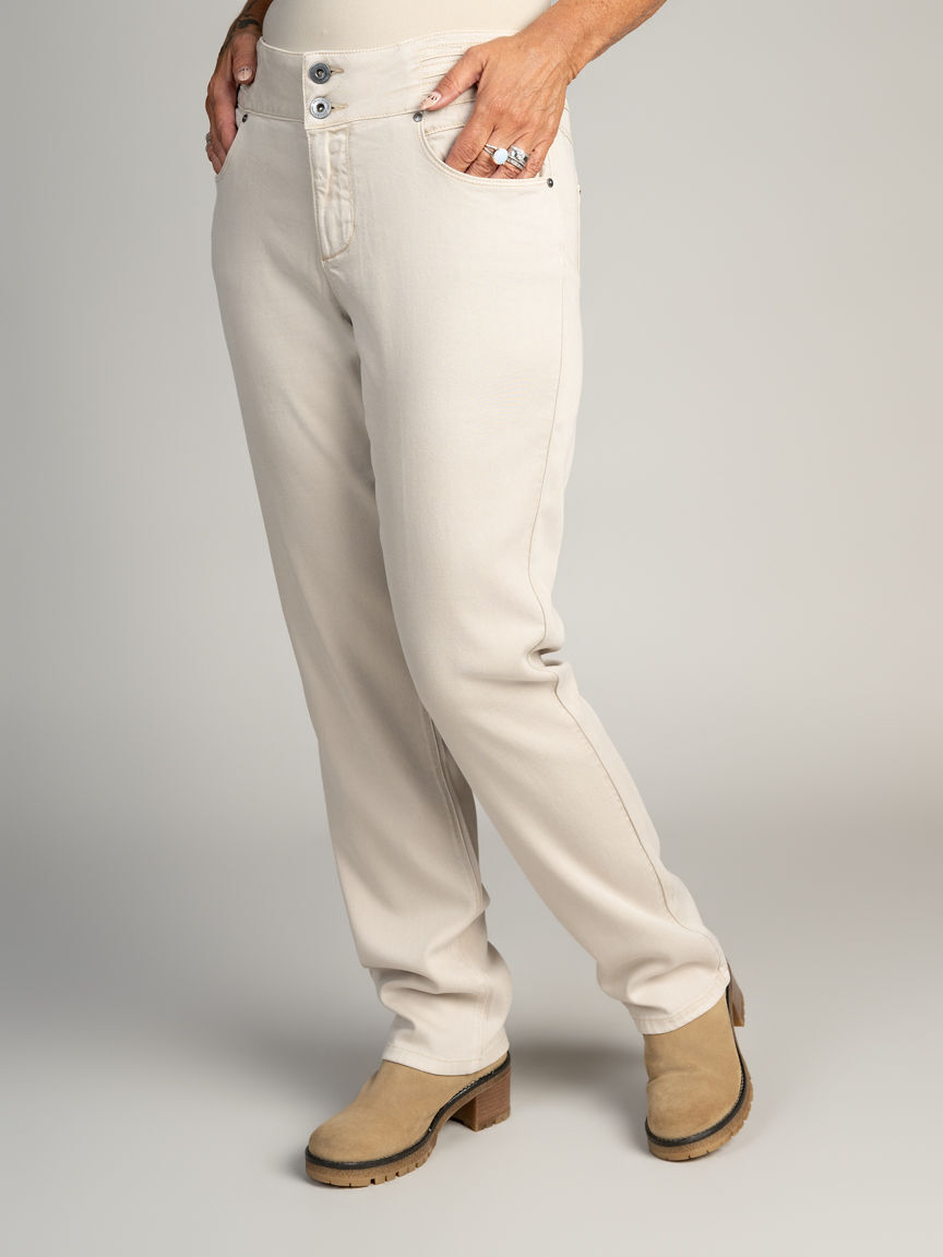Tencel Straight Leg Pants