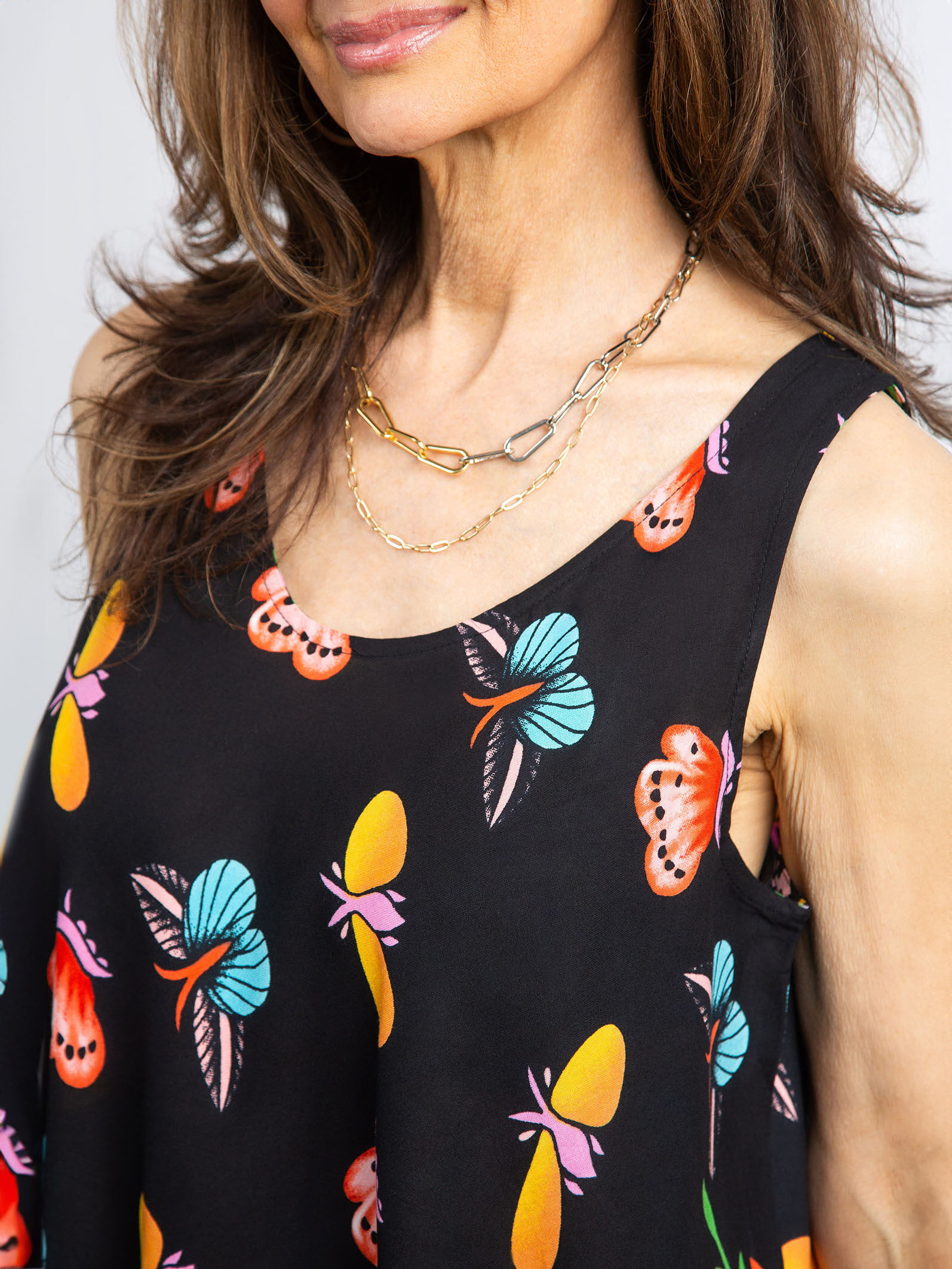 Butterfly Print Umbrella Dress Image 4