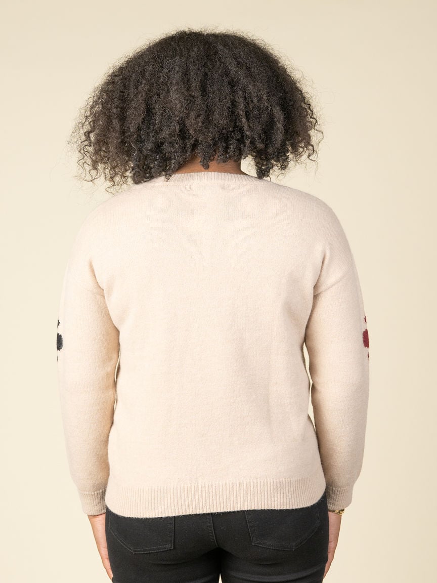 Long Sleeve Crewneck Daisy Sweater