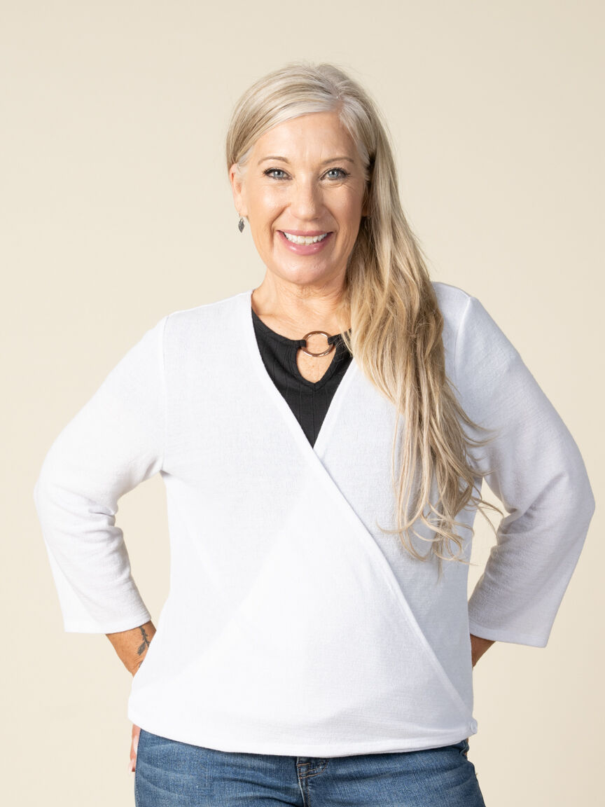 3/4 Sleeve Cardigan 3-Way Wear