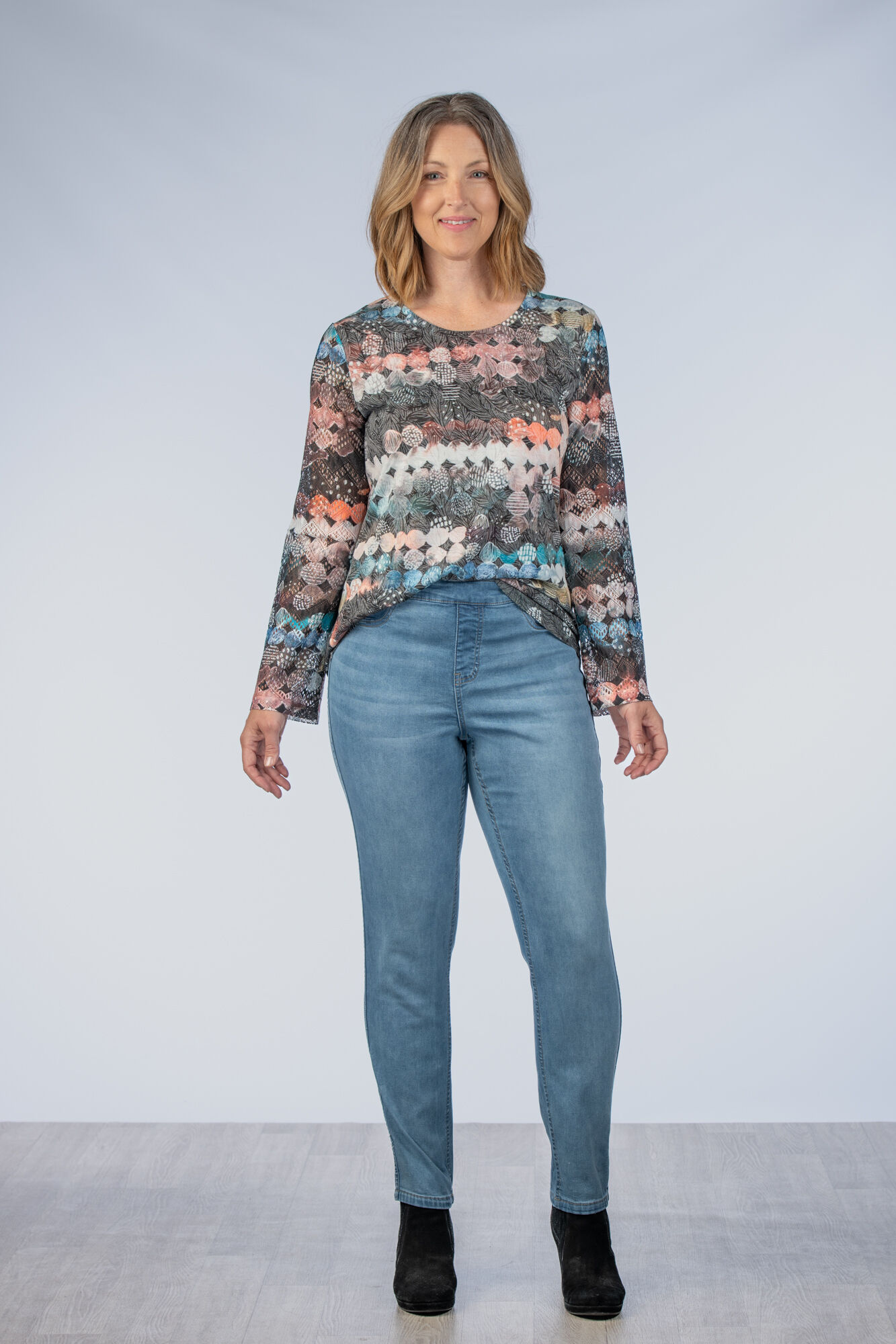 Colorful Circles Mesh-Shirt Image 3