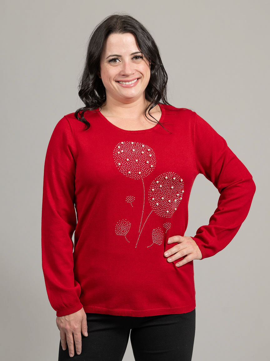 Long Sleeve Dandelion Peal Sweater