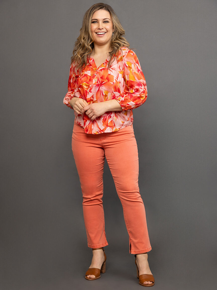 Pull On 5 Pocket Ankle Pant  Image 1