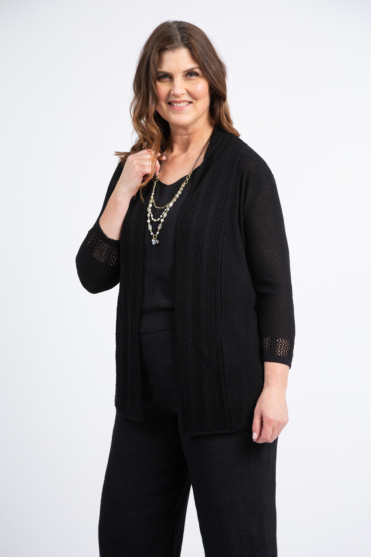 Corset Back Knit Cardigan Image 2