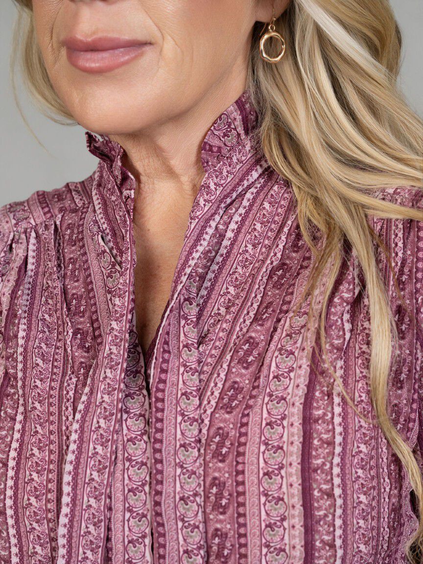 Sandrine Tie Neck Blouse