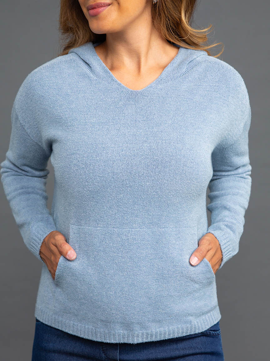 Soft Knit Hooded Sweater Image 5