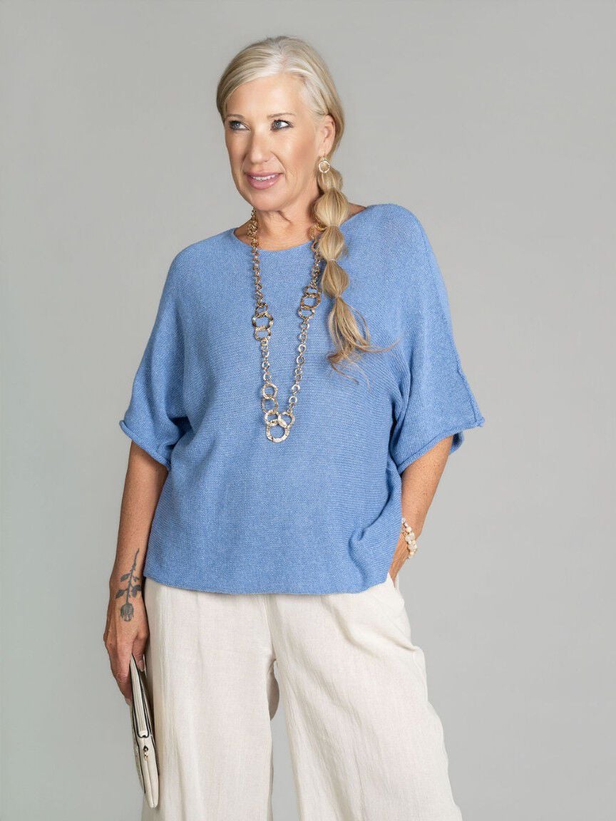 Short Sleeve Dolman Sweater Image 1