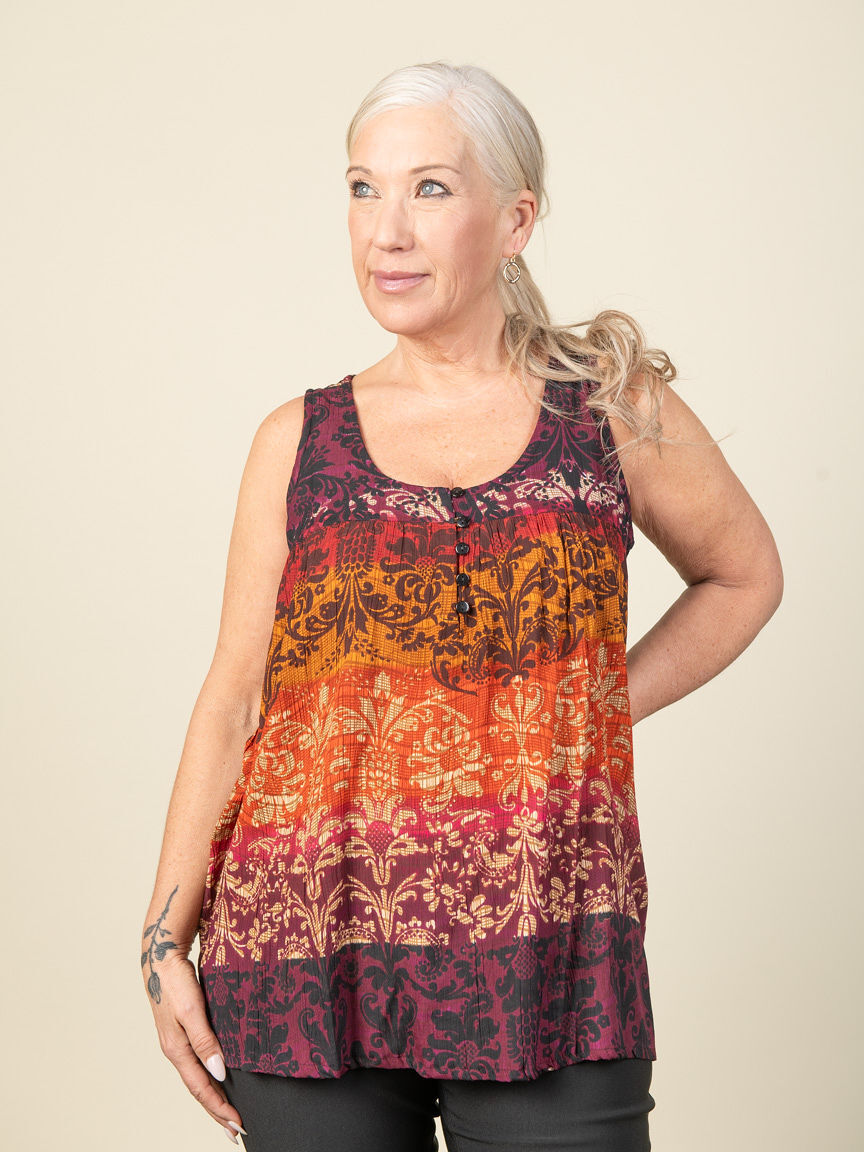 Sleeveless Tye Dye Top  Image 5
