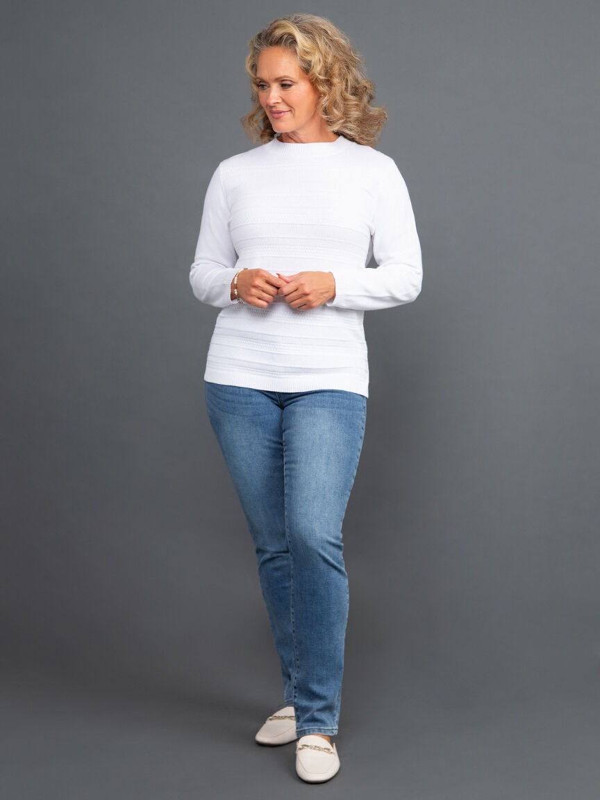 Long Sleeve Mock Neck Sweater Image 1