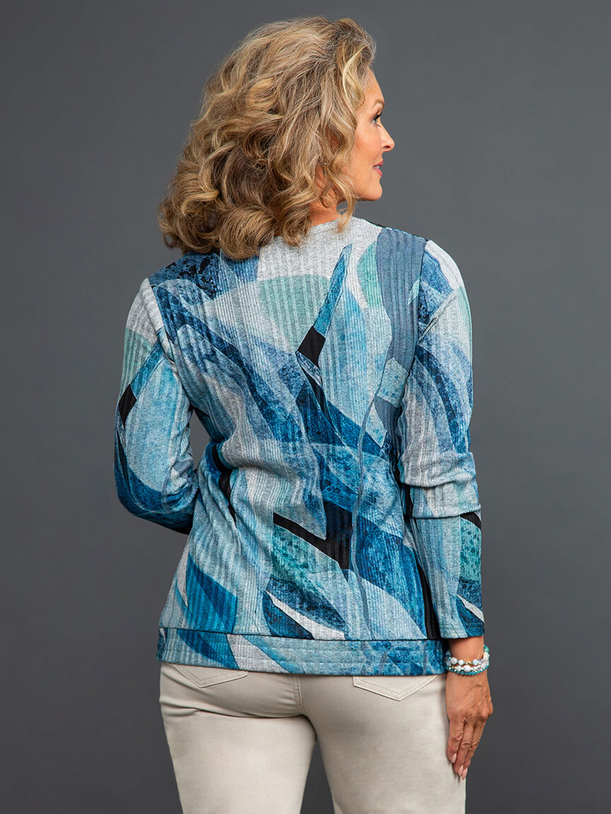 Long Sleeve Ribbed Knit Top