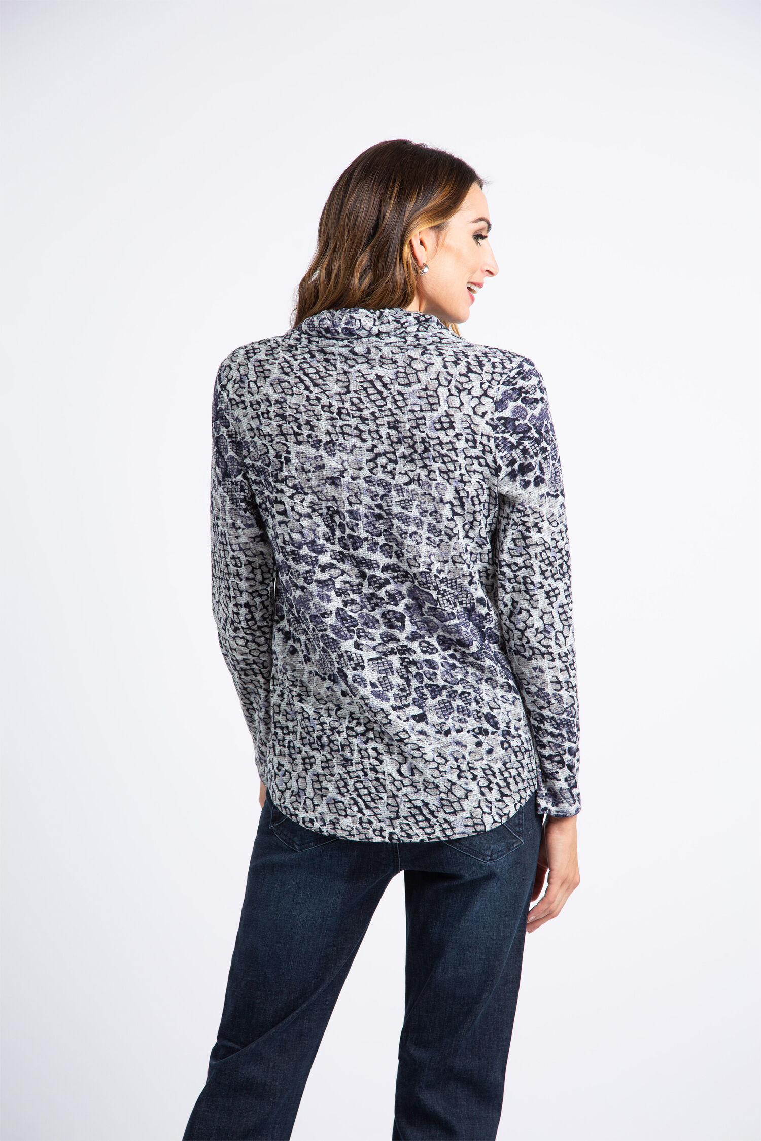 Drawstring Cowl Neck Top  Image 3