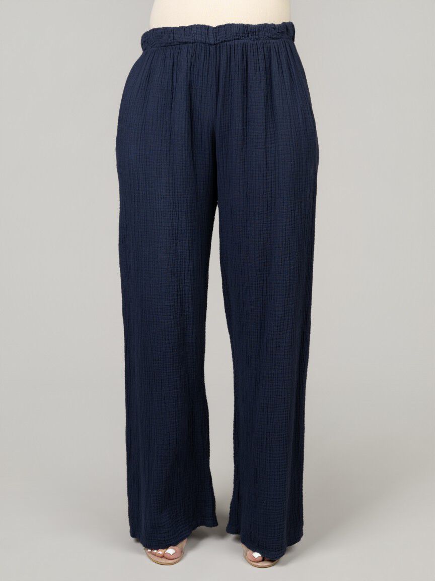 Pull-On Waffle Knit Pants
