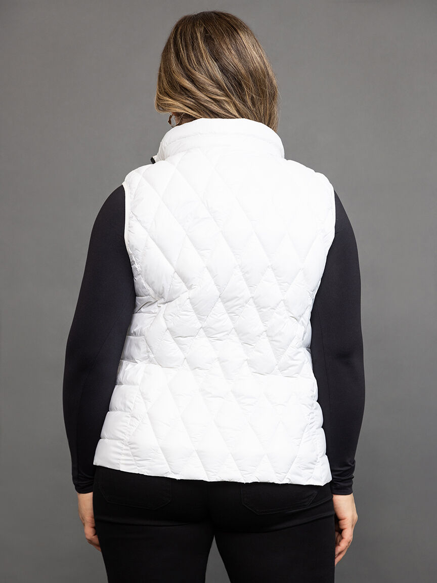 Diamond Quilted Puffer Vest  Image 4