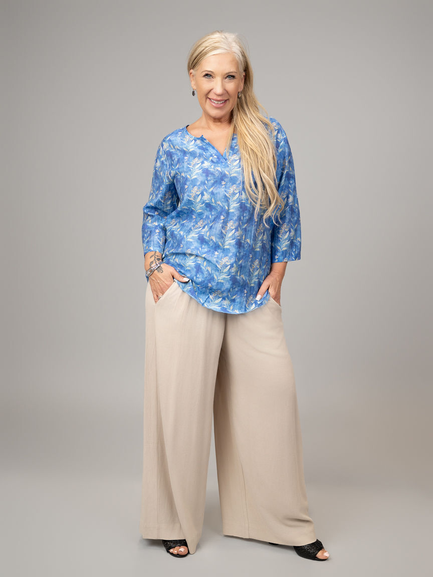 3/4 Sleeve Semi-Sheer top