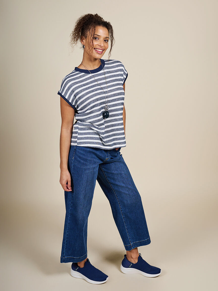 Honeycomb Short Sleeve Top  Image 6