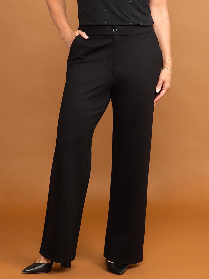 Straight Leg Trousers Image 2