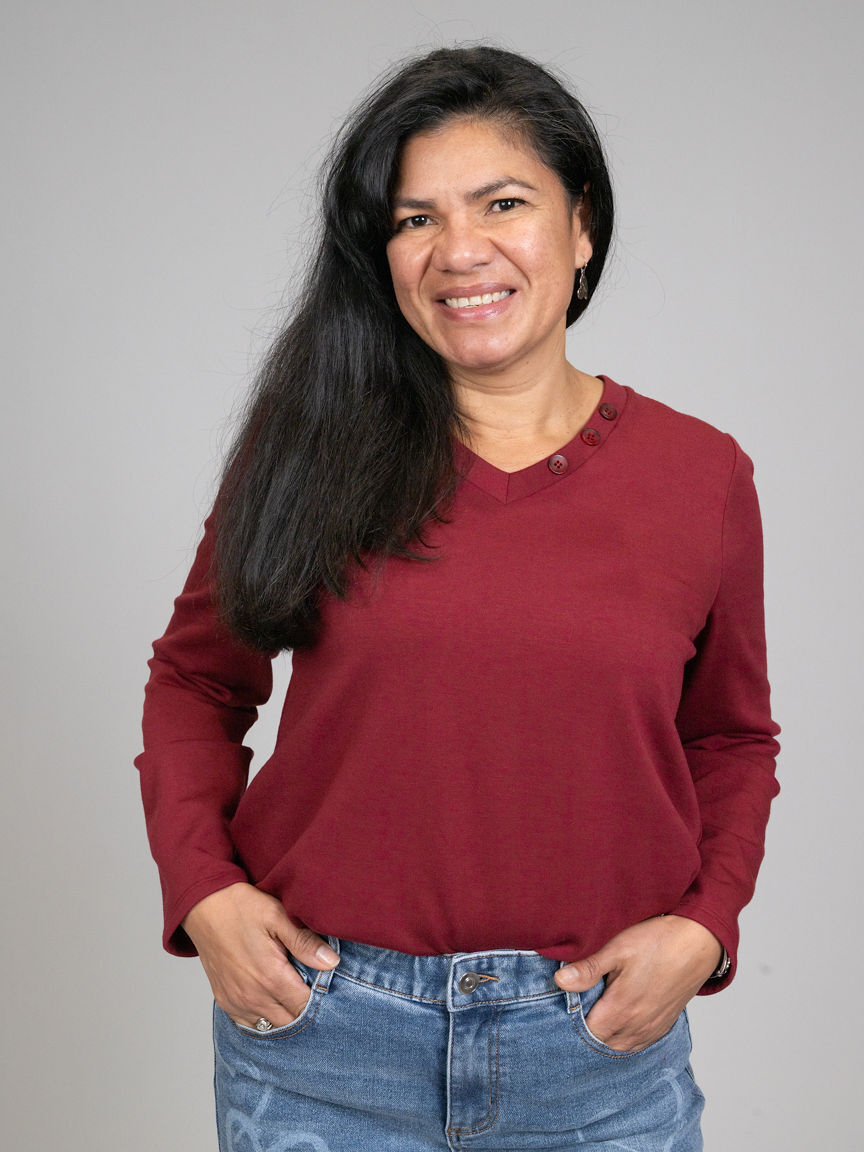 Long Sleeve V-Neck Waffle Knit Sweater 