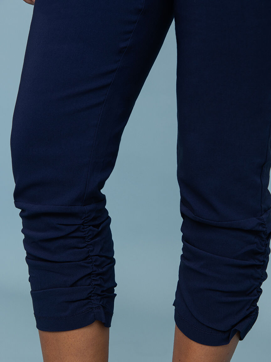 Ruched Leg Pull-On Capri  Image 5