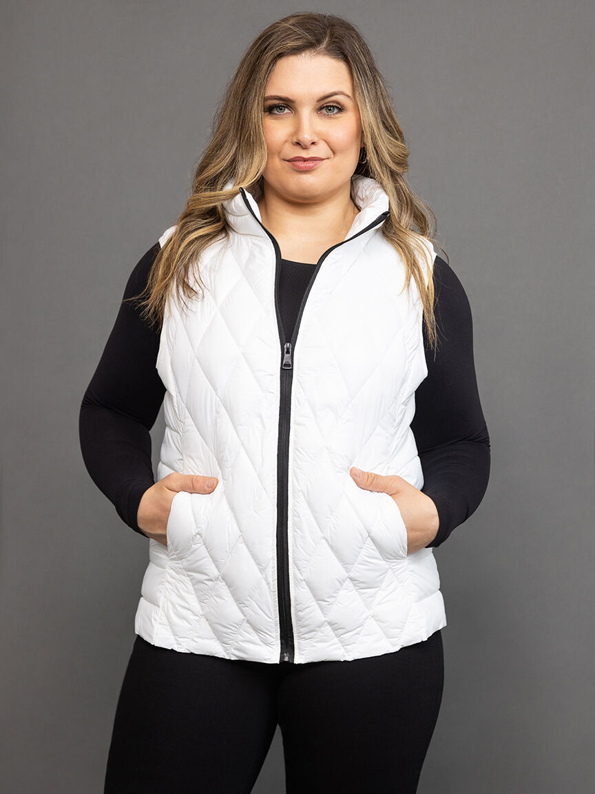 Diamond Quilted Puffer Vest  Image 2