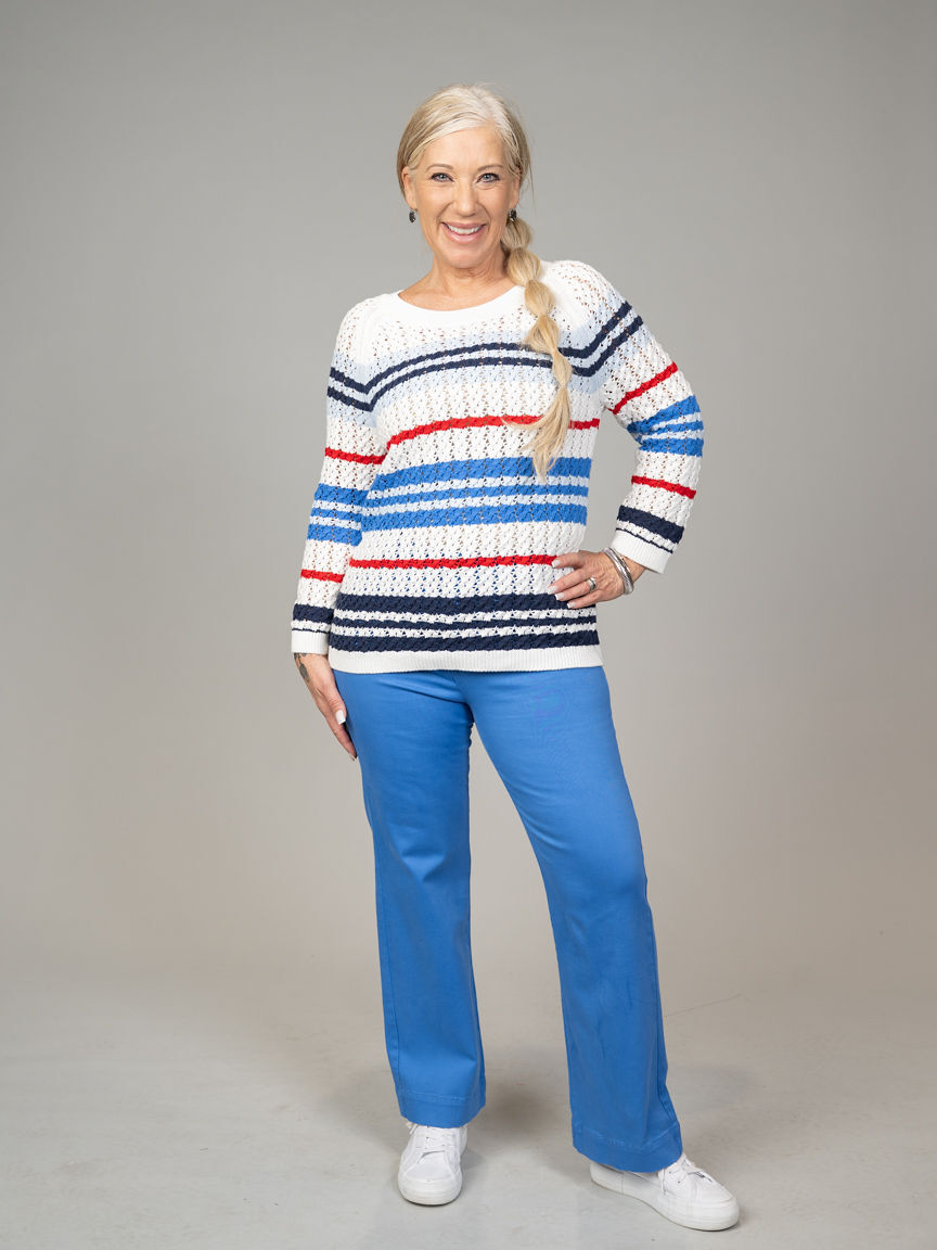 Crochet Sweater with Cable Details