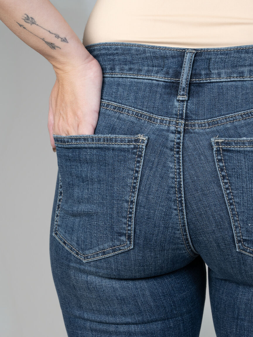 Suki Mid Rise Straight Leg Lux Stretch Jeans