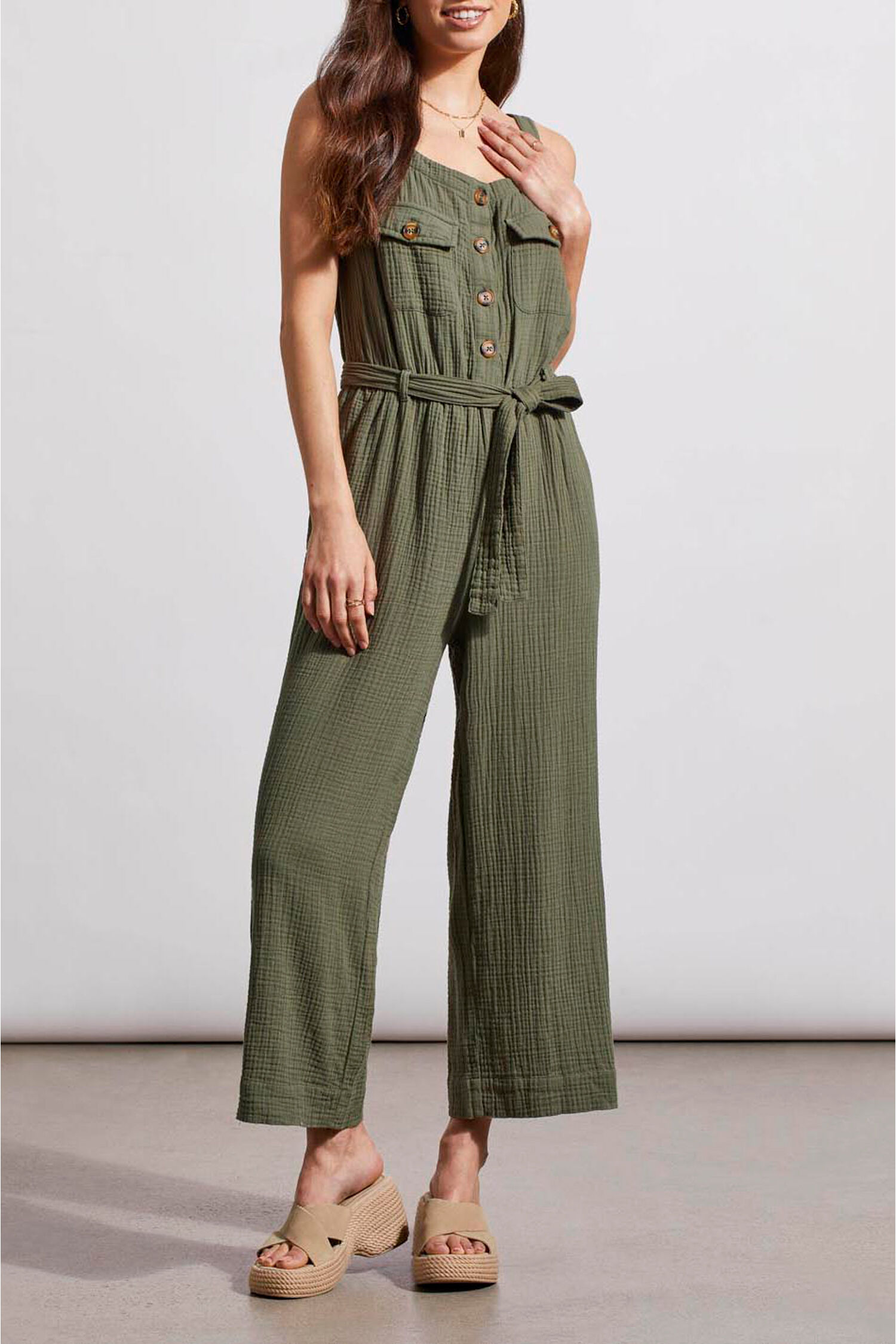 Crinkle Gauze Jumpsuit Image 1