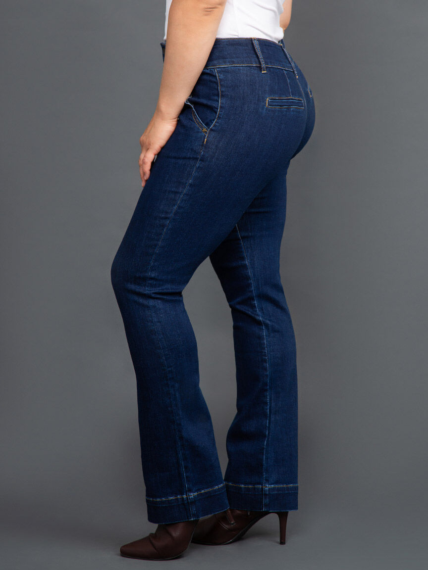 High Rise Bootcut Jeans Image 3