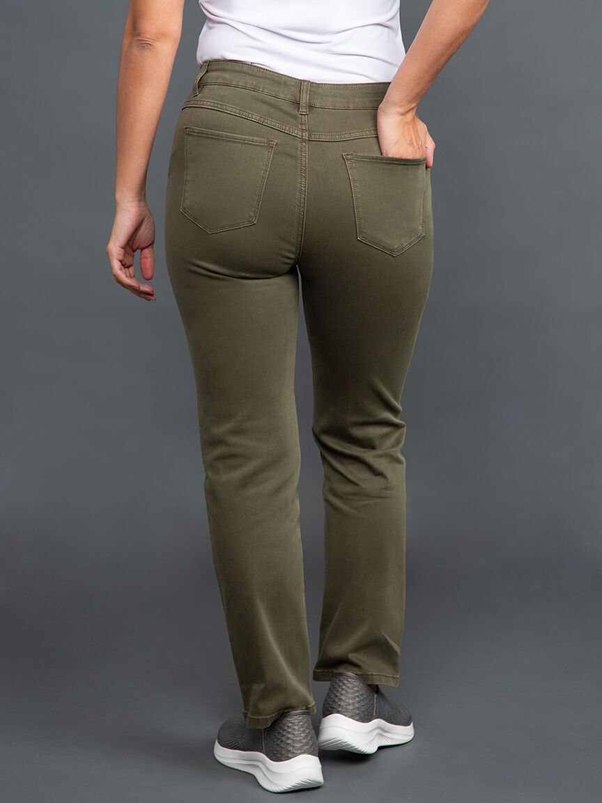 Petite 5 Pocket Colored Jeans Image 4