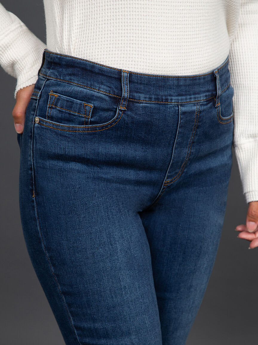 Audrey Pull-On Flare Jeans Image 5