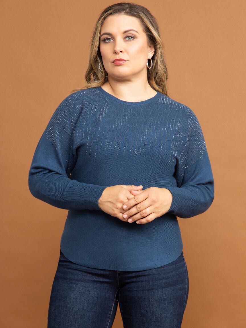 Dolman Sweater with Hotfix Image 2