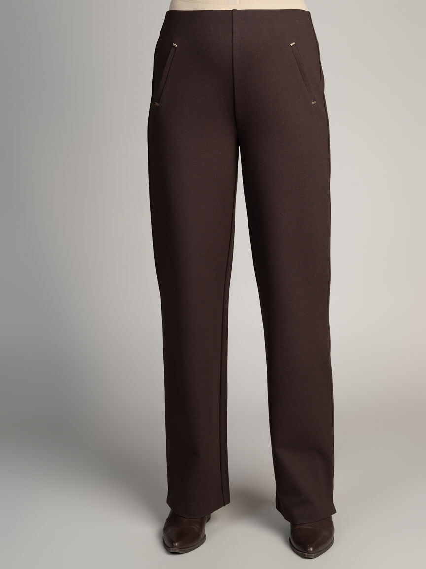 Straight Leg Pull-On Pants Image 1