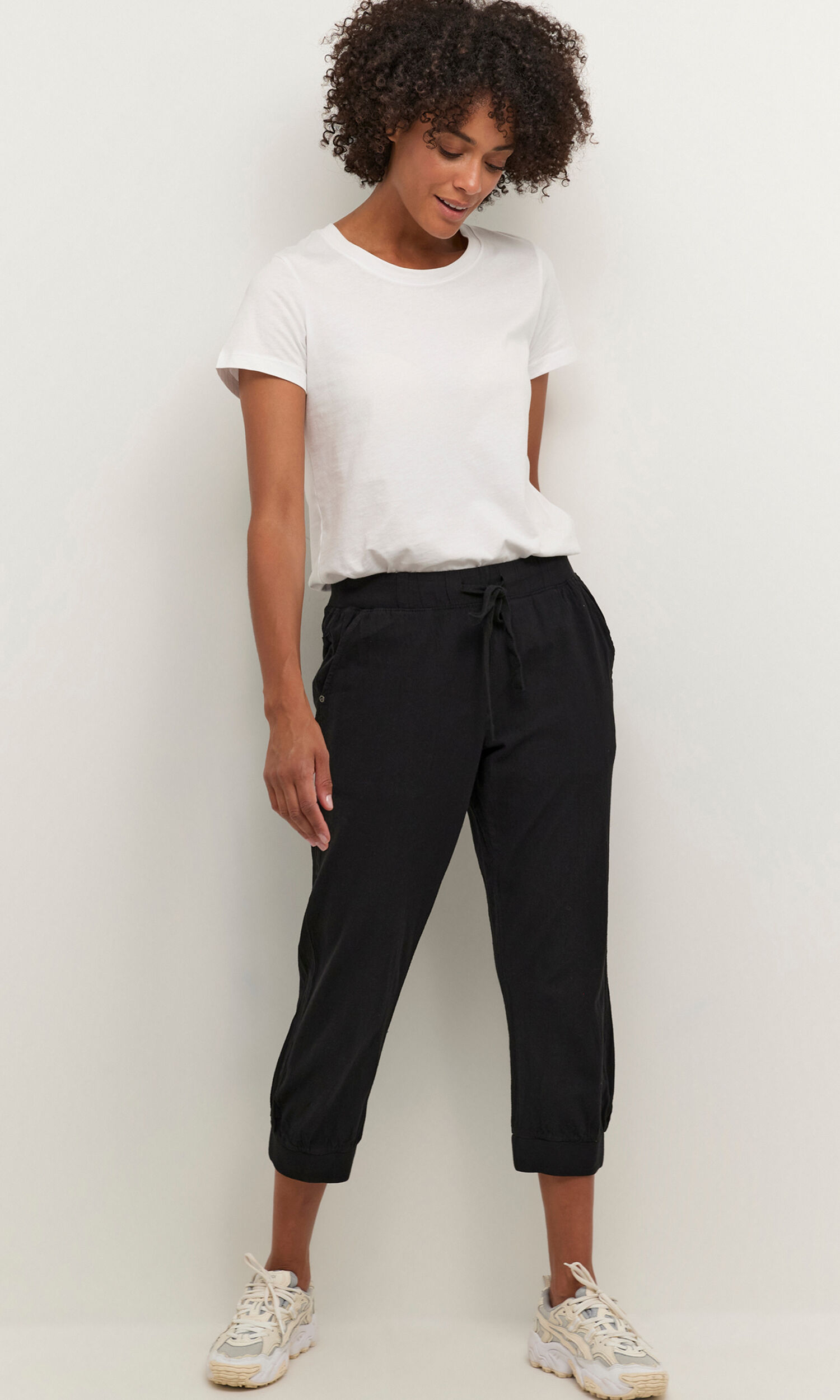 100% Cotton Capri Pants Image 1