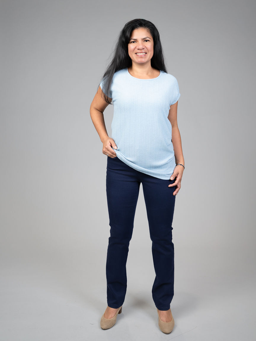 Cap Sleeve Top With Decorative Side Buttons Image 4