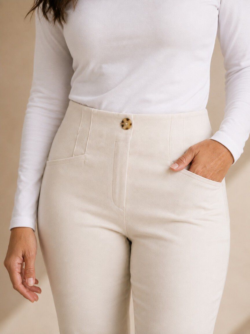 Pull-On Slim Ankle Pant