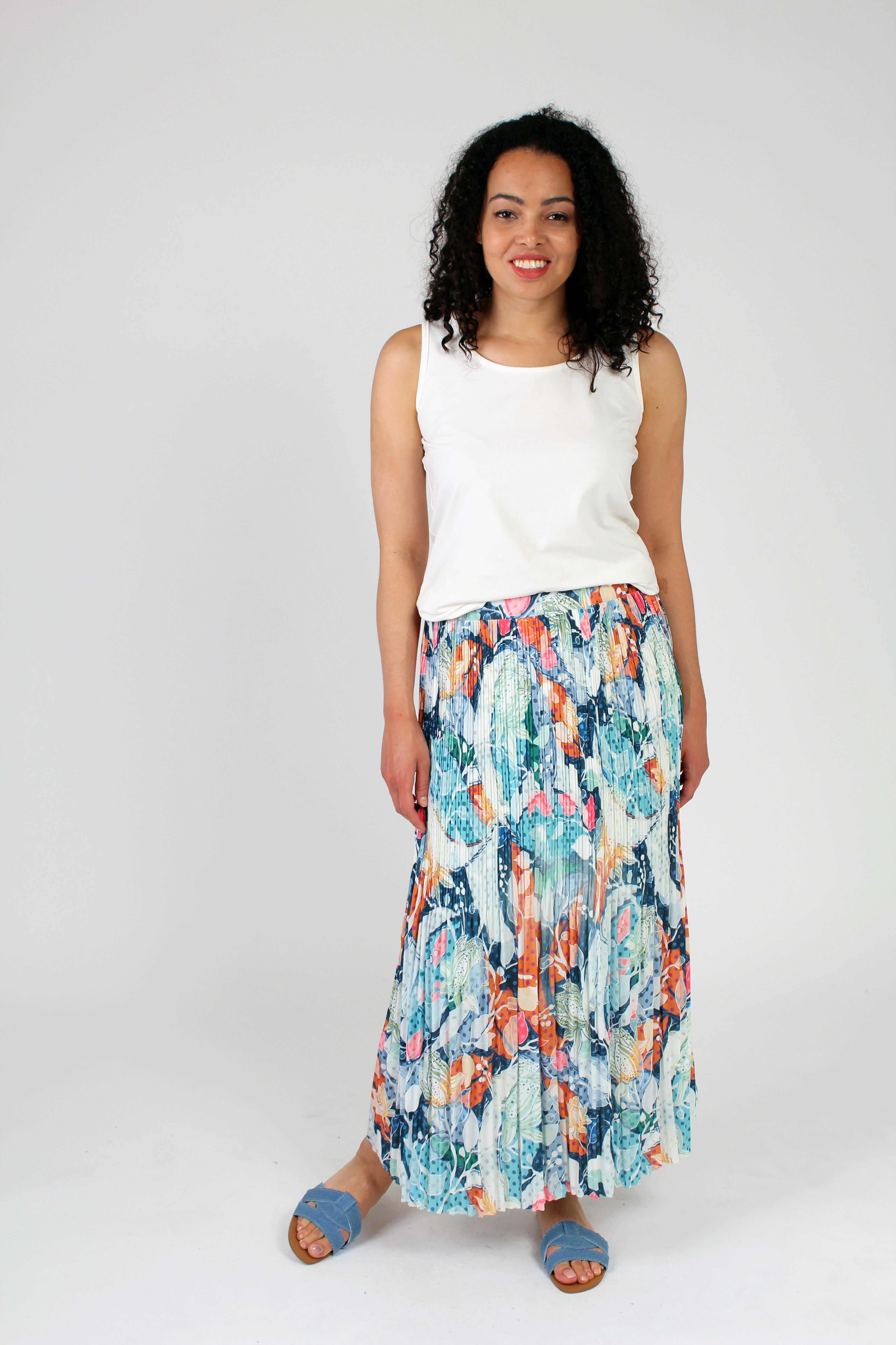 Pleated Maxi Skirt Image 1