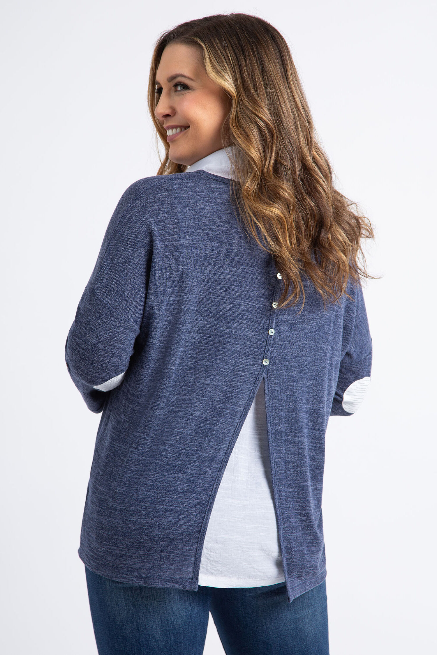 2 Piece Pointed Collar Fooler Top Image 2