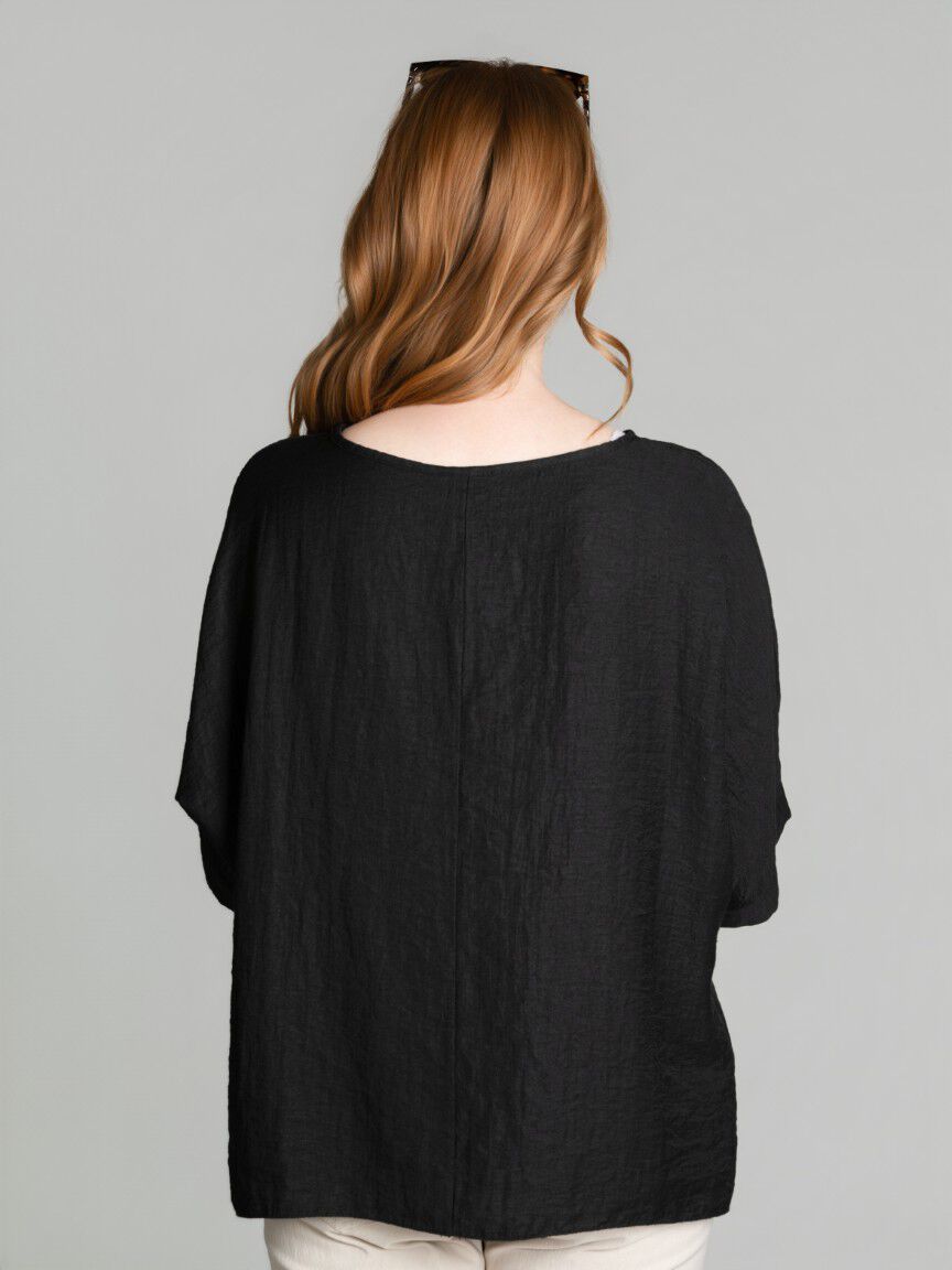 Linen Airflow Short Sleeve Top