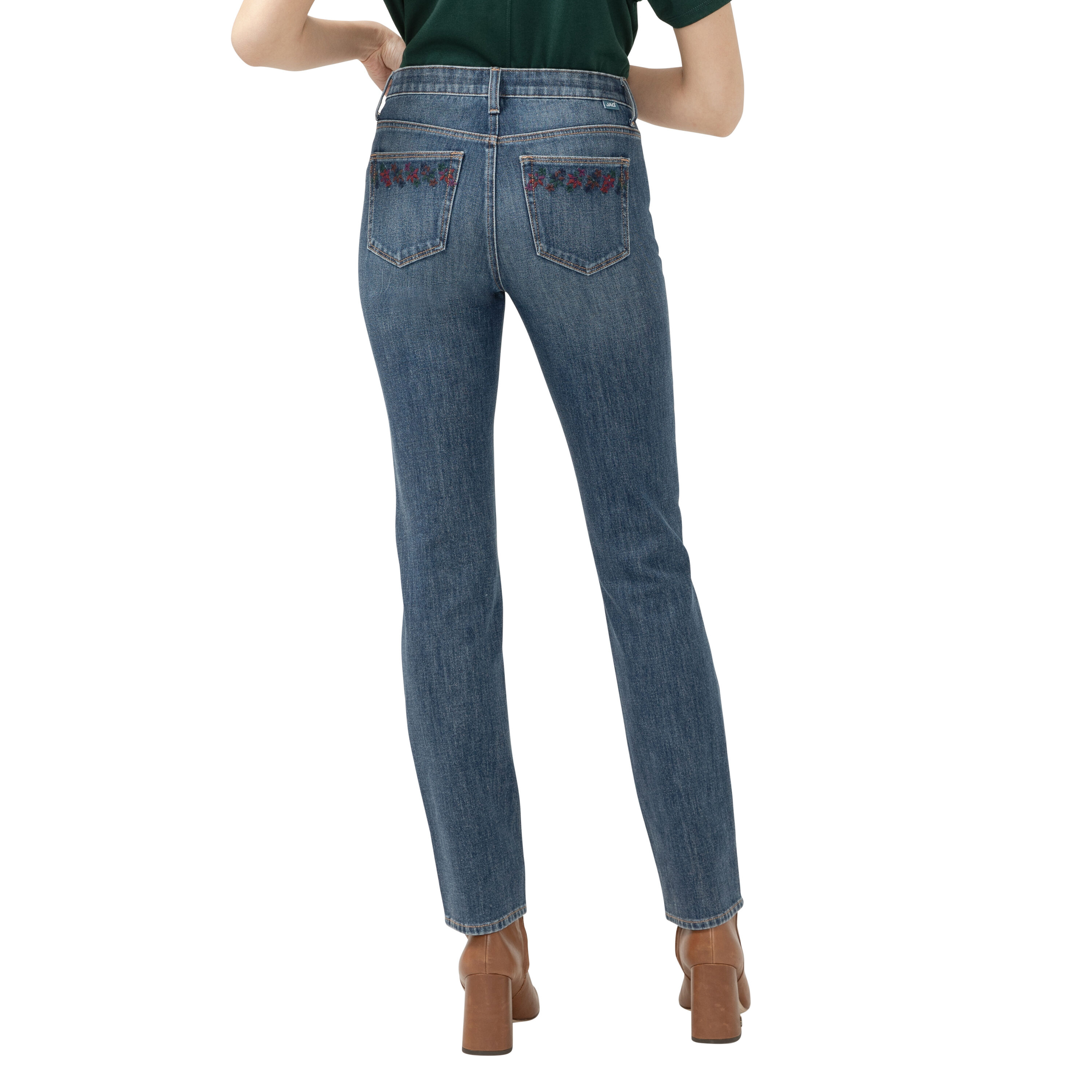 Ruby Mid Rise Straight Leg Jeans  Image 2