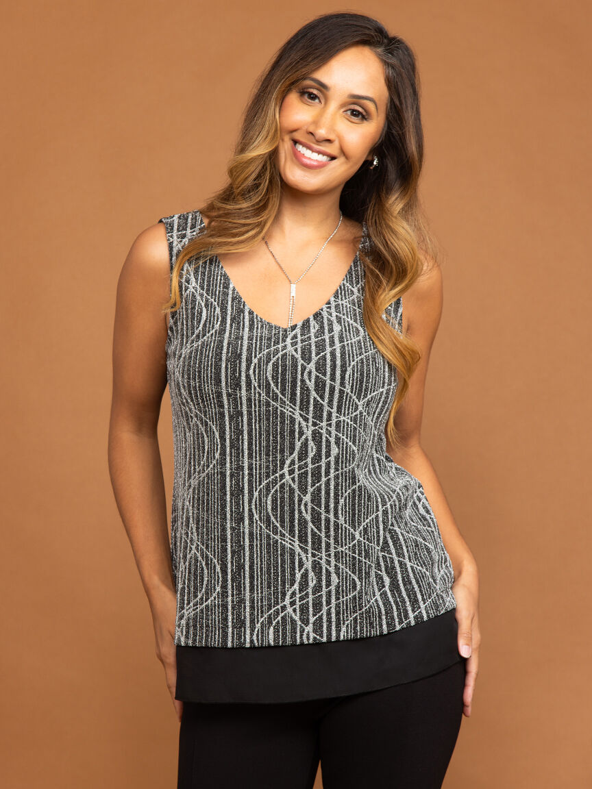 Sleeveless Sparkle Top Image 2