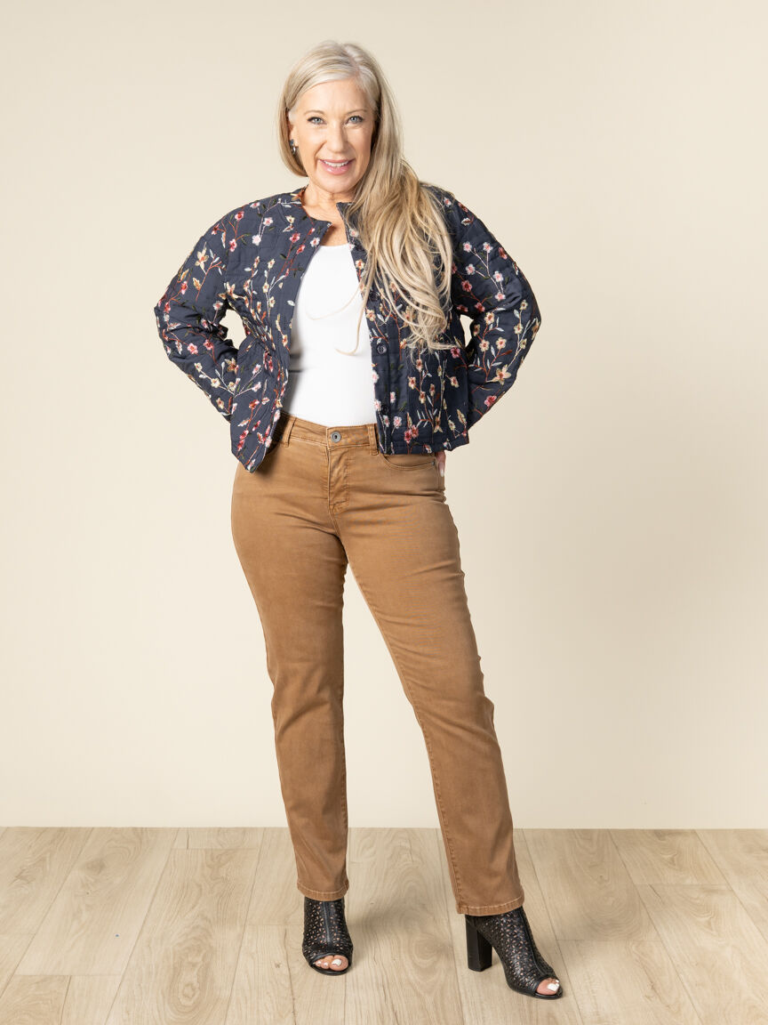 Petite 5 Pocket Colored Jeans 