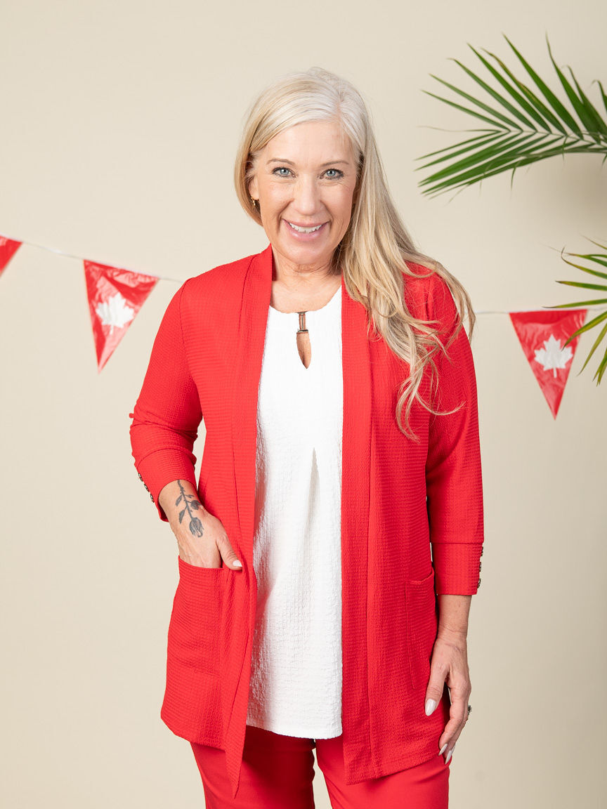 Lightweight Open-Front Cardigan  Image 5