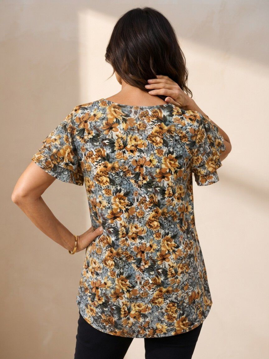 Flutter Sleeve Top