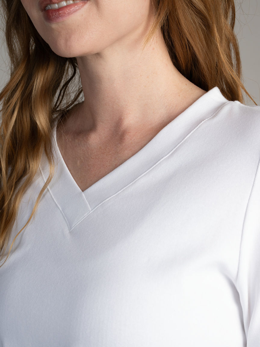 3/4 Sleeve V-Neck Top Image 3