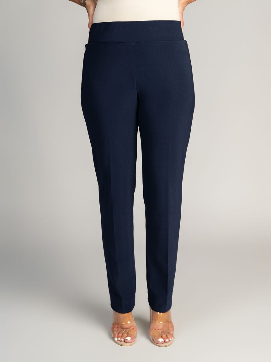 Pull-On Straight Leg Petite Pants Image 1