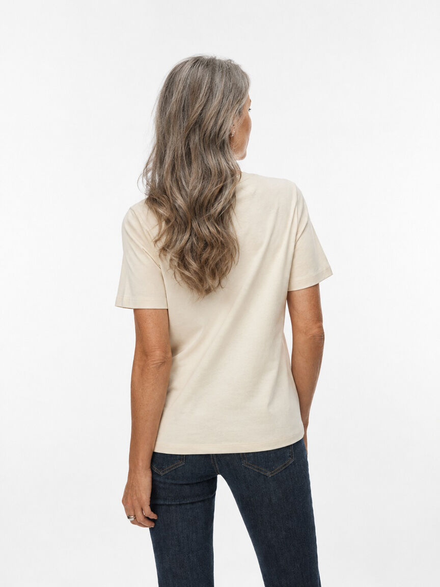Abstract Embroidered T-Shirt