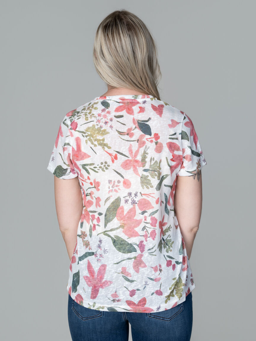 Short Sleeve Burnout Top 