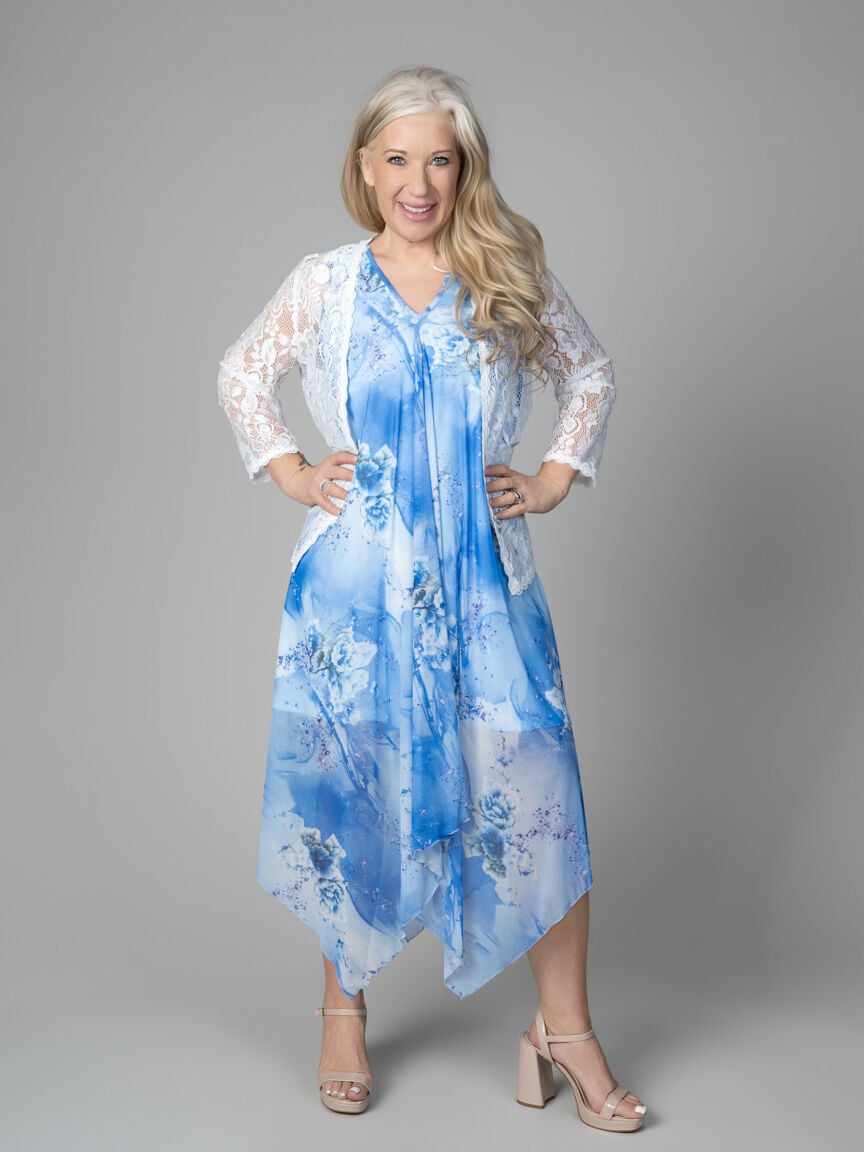 Sleeveless Midi Mesh Dress