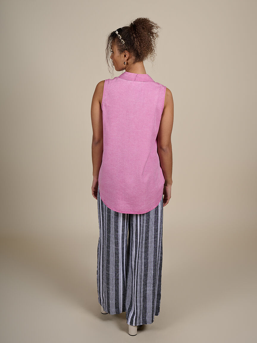 Flowy Sleeveless Lyocell Top  Image 4