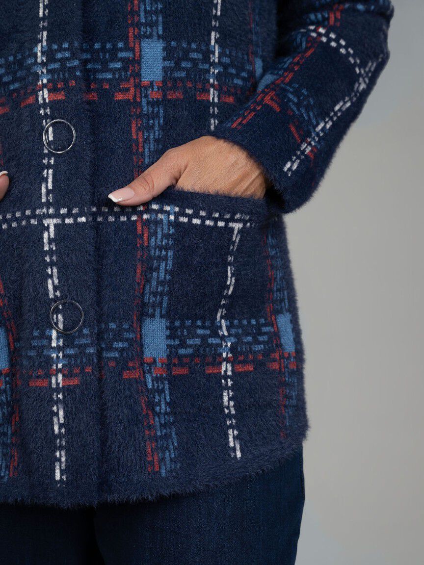 Plaid Button-Front Shacket