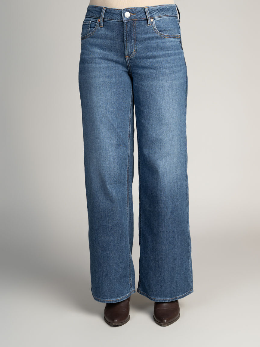 Suki Wide Leg Knit Flex Jeans